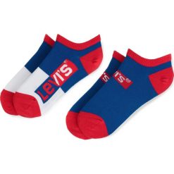 Zestaw 2 par niskich skarpet unisex LEVI'S - 993011001 420. Czerwone skarpetki damskie Levi's®, bez wzorów, z elastanu. Za 39,99 zł.