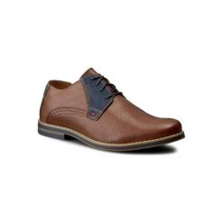 LASOCKI FOR MEN MB-TORINO-09. Niebieskie półbuty męskie Lasocki For Men, bez wzorów, ze skóry, bez zapięcia. Za 189,99 zł.