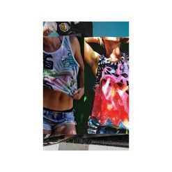 MESH TANKTOP OH JUNGLE. Czarne bluzki damskie Don't need no samurai, s, bez wzorów, z meshu, bez kołnierzyka, bez rękawów. Za 159,00 zł.