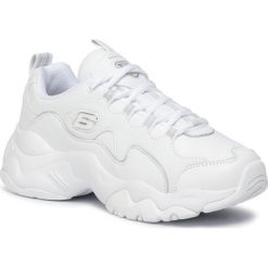 Sneakersy SKECHERS - Proven Force 13376/WHT White. Białe półbuty damskie Skechers, ze skóry ekologicznej. Za 359,00 zł.