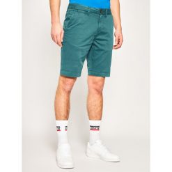 Szorty materiałowe Superdry Internaional M7110018A. Zielone spodenki i szorty męskie Superdry, m, bez wzorów, z elastanu. Za 259,00 zł.