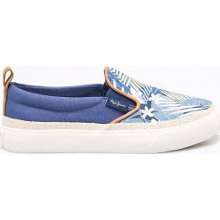 Pepe Jeans - Tenisówki dziecięce. Szare buty sportowe dziewczęce marki Pepe Jeans, z jeansu. W wyprzedaży za 99,90 zł.