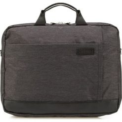 Torba w kolorze czarnoszarym - (S)39,5 x (W)30 x (G)6 cm. Czarne torebki klasyczne damskie Wittchen, w paski, z materiału. W wyprzedaży za 159,95 zł.