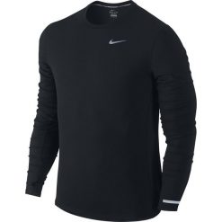 Koszulki sportowe męskie: koszulka do biegania męska NIKE DRI-FIT CONTOUR LONGSLEEVE / 683521-010 – NIKE DRI-FIT CONTOUR LONGSLEEVE