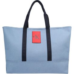 Calvin Klein Jeans CARRYALL TOTE Torba na zakupy blue. Niebieskie shopper bag damskie Calvin Klein Jeans, z jeansu. Za 549,00 zł.