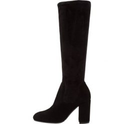 Dune London SEREIN Kozaki na obcasie black. Czarne buty zimowe damskie Dune London, z materiału, na obcasie. W wyprzedaży za 479,40 zł.