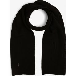 Polo Ralph Lauren - Szalik męski z wełny merino, czarny. Czarne szaliki męskie Polo Ralph Lauren, bez wzorów, z wełny. Za 369,95 zł.