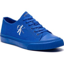 Trampki CALVIN KLEIN JEANS - Iaco S0593 Nautical Blue. Niebieskie półbuty męskie Calvin Klein Jeans, bez wzorów, z jeansu, eleganckie, bez zapięcia. Za 469,00 zł.