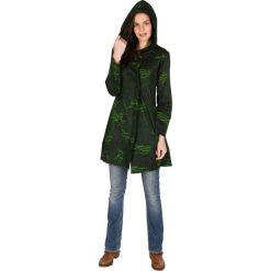 Bluzy rozpinane damskie: Bluza w kolorze zielono-czarnym