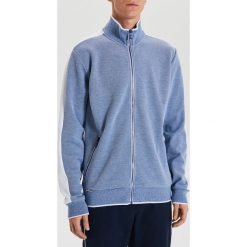 Rozpinana bluza typu track jacket - Niebieski. Niebieskie bluzy męskie Cropp, s, bez wzorów, bez kołnierzyka, bez rękawów, bez kaptura. Za 99,99 zł.