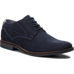 Półbuty BUGATTI - 312-17304-1500-4100 Dark Blue. Niebieskie półbuty męskie marki Bugatti, na co dzień, bez wzorów, ze skóry ekologicznej, bez zapięcia. Za 429,00 zł.
