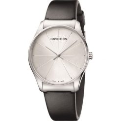 Calvin Klein Classic Too Zegarek Czarny Srebrny. Szare zegarki męskie Calvin Klein, srebrne. Za 779,95 zł.