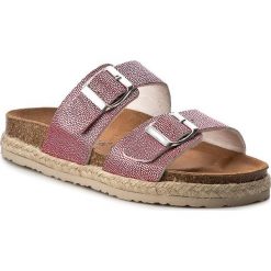 Espadryle DR. BRINKMANN - 701050 Himbeere 4. Czerwone espadryle damskie marki Dr. Brinkmann, bez wzorów, ze skóry ekologicznej, bez obcasa. Za 139,00 zł.