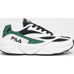 Fila - Buty Venom low. Białe buty sportowe męskie Fila, ze skóry, na sznurówki. W wyprzedaży za 269,90 zł.