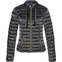 Kurtka pikowana bonprix szary łupkowy. Szare kurtki damskie bonprix, bez wzorów, bez kaptura. Za 139,99 zł.