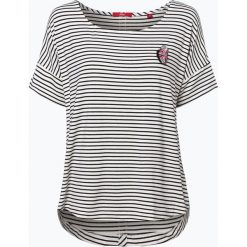 S.Oliver Casual - T-shirt damski, niebieski. Niebieskie t-shirty damskie marki s.Oliver Casual, s, bez wzorów, casualowe, bez kołnierzyka. Za 89,95 zł.