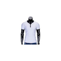 T-SHIRT MĘSKI BEZ NADRUKU S651 - BIAŁY. Białe t-shirty męskie z nadrukiem Ombre Clothing, m. Za 29,00 zł.