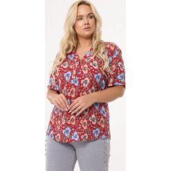Czerwona Bluzka Physiological. Czerwone bluzki damskie Born2be, na imprezę, xl, bez wzorów, ze stójką, z krótkim rękawem. Za 49,99 zł.