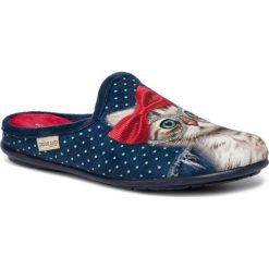 Kapcie GRÜNLAND - Faye CI2069-B5 Blu/Rosso. Niebieskie klapki damskie Grünland, bez wzorów, z tworzywa sztucznego, bez obcasa. Za 169,00 zł.