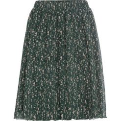 Spódnica bonprix ciemnozielony w kwiaty. Zielone spódniczki damskie bonprix, z nadrukiem. Za 59,99 zł.