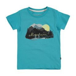 T-shirty chłopięce z nadrukiem: Koszulka „Anano” w kolorze niebieskim