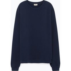 Bluza "Kinibay" w kolorze granatowym. Niebieskie bluzy męskie American Vintage, s, bez wzorów, z bawełny, z okrągłym kołnierzem, bez rękawów, bez kaptura. W wyprzedaży za 119,95 zł.