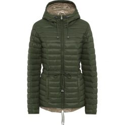 Lekka kurtka parka pikowana bonprix ciemnooliwkowo-beżowy. Zielone parki damskie bonprix. Za 79,99 zł.