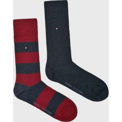 Tommy Hilfiger - Skarpety (2-pack). Niebieskie skarpetki męskie marki TOMMY HILFIGER, z bawełny. W wyprzedaży za 39,90 zł.