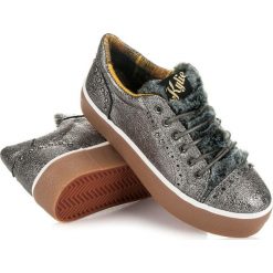 Trampki damskie slip on: Trampki z futerkiem FAWNA