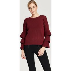 Sweter w kolorze bordowym. Czerwone swetry damskie Zabaione, Hailys, m, bez wzorów, bez rękawów, bez kaptura. W wyprzedaży za 59,95 zł.