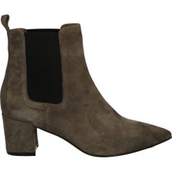 Botki - 4710 CAM FANG. Brązowe botki damskie na zamek Venezia, ze skóry. Za 359,00 zł.