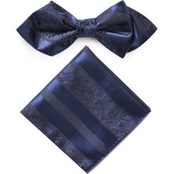Mucha z poszetką MUG0003208. Muszki męskie Giacomo Conti, bez wzorów, z jedwabiu, eleganckie. Za 129,00 zł.