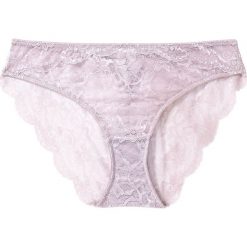 Figi rio bonprix dymny bez. Fioletowe majtki damskie bonprix, w koronkowe wzory, z bawełny. Za 29,99 zł.