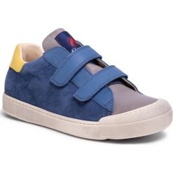 Sneakersy NATURINO - Eindhoven V 0012014870.02.1B20 S Piombo/Azzurro/Giallo. Niebieskie trampki chłopięce Naturino, bez wzorów, ze skóry, na rzepy. W wyprzedaży za 359,00 zł.
