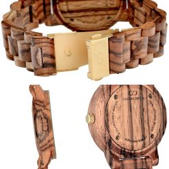 Zegarek Giacomo Design Drewniany damski (GD08201). Brązowe zegarki damskie marki Giacomo Design. Za 610,10 zł.