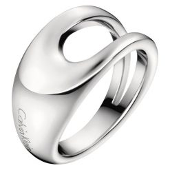Calvin Klein Pierścień Srebrny. Szare pierścionki damskie Calvin Klein, srebrne. Za 273,95 zł.