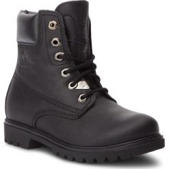 Trapery PANAMA JACK - Panama 03 B78 Napa Grass Negro/Black. Czarne trapery damskie Panama Jack, ze skóry, klasyczne, bez obcasa, bez zapięcia. W wyprzedaży za 489,00 zł.