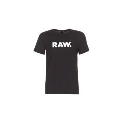T-shirty z krótkim rękawem G-Star Raw HOLORN R T S/S. Czarne t-shirty męskie G-Star RAW, s, bez wzorów, retro, bez kołnierzyka, krótkie. Za 92,00 zł.