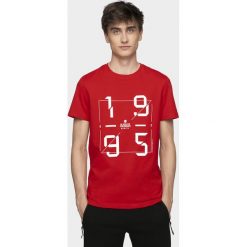 T-shirt męski TSM073 - czerwony. Czerwone koszulki męskie xl. W wyprzedaży za 29,99 zł.