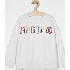 Pepe Jeans - Bluza dziecięca Lucia 128-180 cm. Zielone bluzy dziewczęce Pepe Jeans, z nadrukiem, z bawełny, bez rękawów, bez kaptura. W wyprzedaży za 149,90 zł.