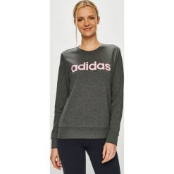 Adidas Performance - Bluza. Szare bluzy damskie z nadrukiem marki adidas Performance, s, z bawełny, bez kaptura. Za 169,90 zł.