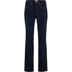 Wygodne dżinsy ze stretchem WIDE bonprix ciemnoniebieski. Niebieskie jeansy damskie bonprix, z jeansu. Za 69,99 zł.