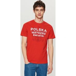 T-shirty męskie: T-shirt dla kibica – Czerwony
