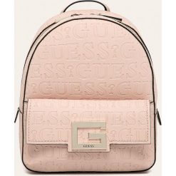 Guess Jeans - Plecak. Różowe plecaki damskie Guess Jeans, z aplikacjami, z bawełny. W wyprzedaży za 399,90 zł.