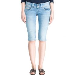 Pepe Jeans Venus Szorty Niebieski. Niebieskie szorty damskie Pepe Jeans, bez wzorów, z elastanu, vintage. Za 309,95 zł.