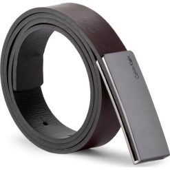 Pasek Damski CALVIN KLEIN - Curved Plaque Belt 2 K60K604049 620. Czerwone paski damskie marki Calvin Klein, w paski, ze skóry. W wyprzedaży za 229,00 zł.