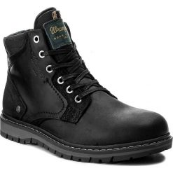Kozaki WRANGLER - Miwouk WM172015 Black 62. Czarne buty zimowe męskie marki Wrangler, z materiału. W wyprzedaży za 359,00 zł.