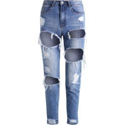 Rurki damskie: Missguided RIOT Jeansy Slim Fit mid blue