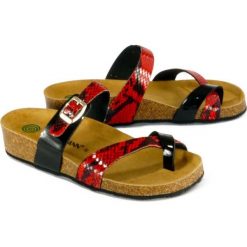 DR. BRINKMANN 701517-4 feuer, klapki, japonki profilaktyczne damskie. Klapki damskie Dr. Brinkmann, bez wzorów, bez obcasa. Za 169,90 zł.