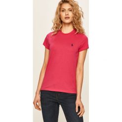 Polo Ralph Lauren - T-shirt. Bluzki damskie Polo Ralph Lauren, s, bez wzorów, z bawełny, z okrągłym kołnierzem, z krótkim rękawem. Za 259,90 zł.